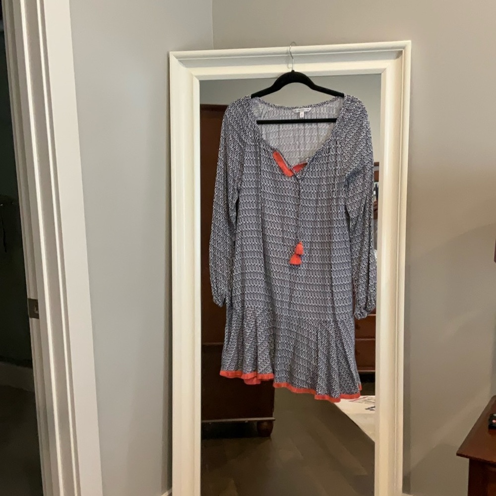 Southern Tide Blue Night IKAT Lydia Shift Dress EUC only worn once - Picture 9 of 10